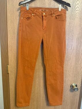 Michael Kors Women's Orange Izzy Skinny Jeans - size 8